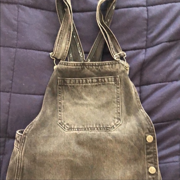 Free People - Louise denim snap dress overall - Picture 3 of 8